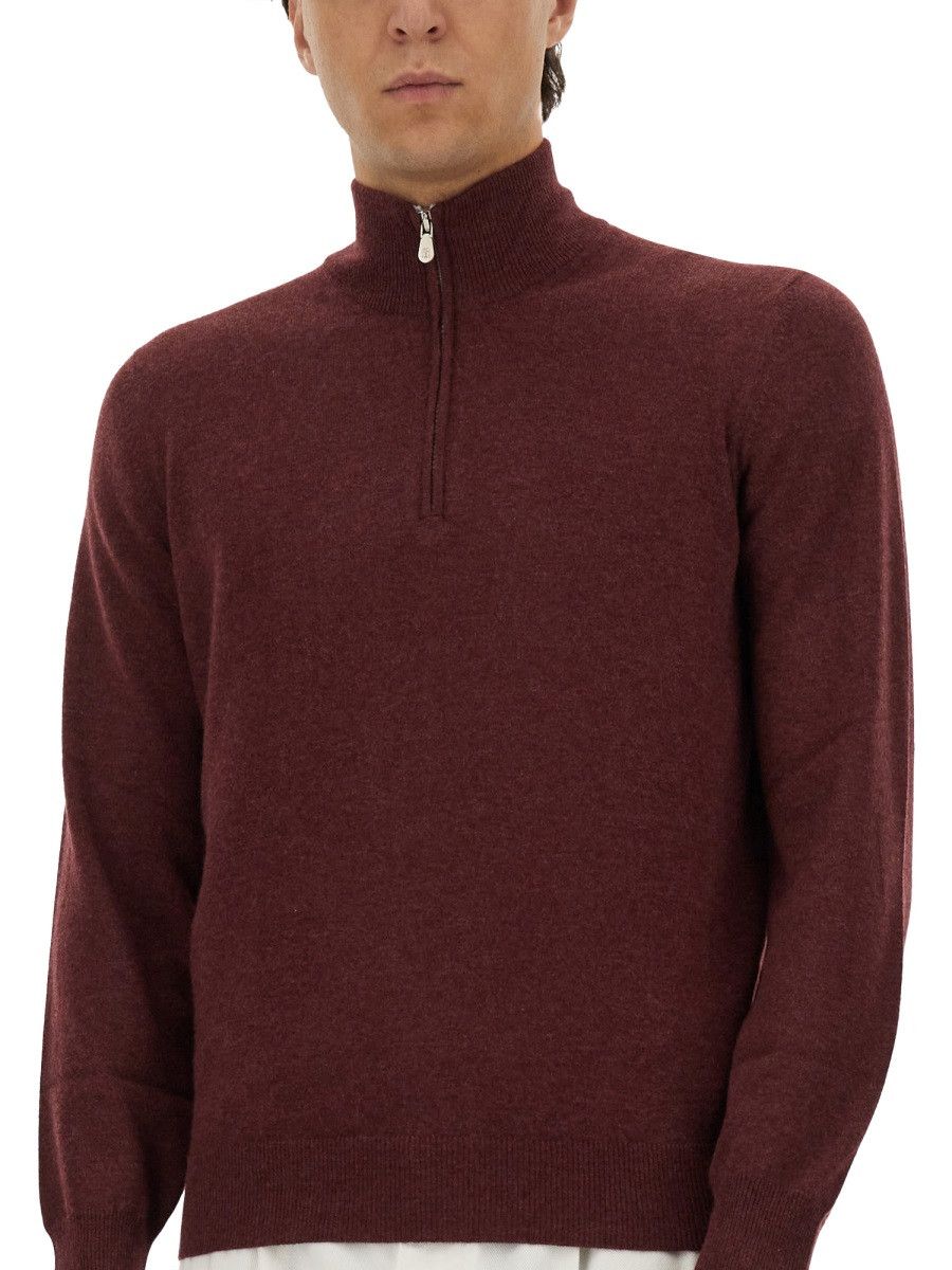 Brunello Cucinelli BRUNELLO CUCINELLI CASHMERE TURTLENECK SWEATER - BRO (IT 52) Size US XL / EU 56 / 4 - 4 Thumbnail