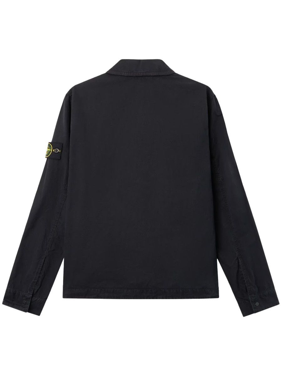 Stone Island STONE ISLAND COTTON OVERSHIRT - BLACK Size US XXL / EU 58 / 5 - 2 Thumbnail