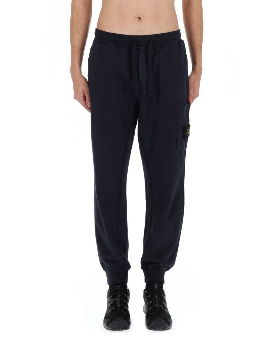 Stone Island STONE ISLAND JOGGER PANTS WITH LOGO PATCH - BLUE Size US 38 / EU 54 - 6 Thumbnail