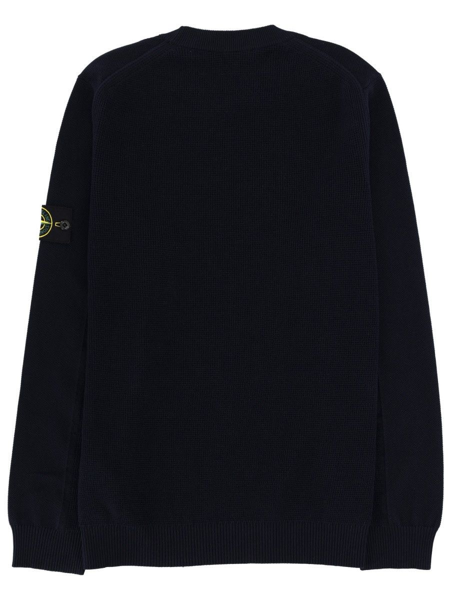 Stone Island STONE ISLAND JERSEY WITH LOGO PATCH - BLUE Size US S / EU 44-46 / 1 - 2 Thumbnail