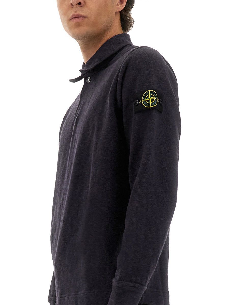 Stone Island STONE ISLAND COTTON VANISÉ POLO SHIRT - BLUE Size US S / EU 44-46 / 1 - 4 Thumbnail