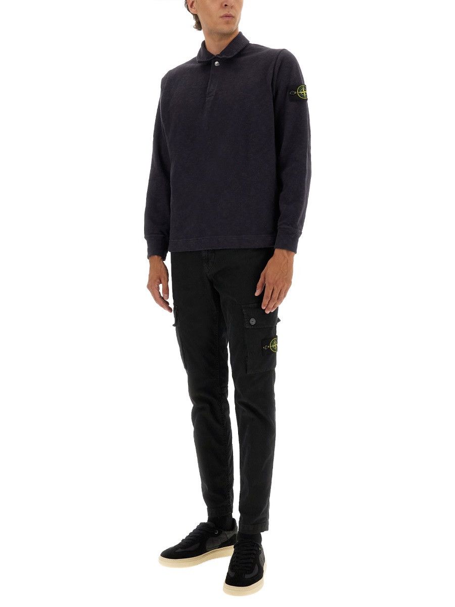 Stone Island STONE ISLAND COTTON VANISÉ POLO SHIRT - BLUE Size US S / EU 44-46 / 1 - 2 Thumbnail