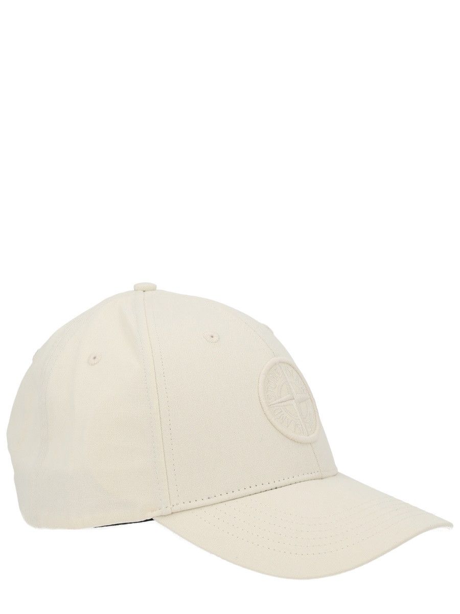 Stone Island STONE ISLAND BASEBALL HAT WITH LOGO - IVORY Size ONE SIZE - 3 Thumbnail