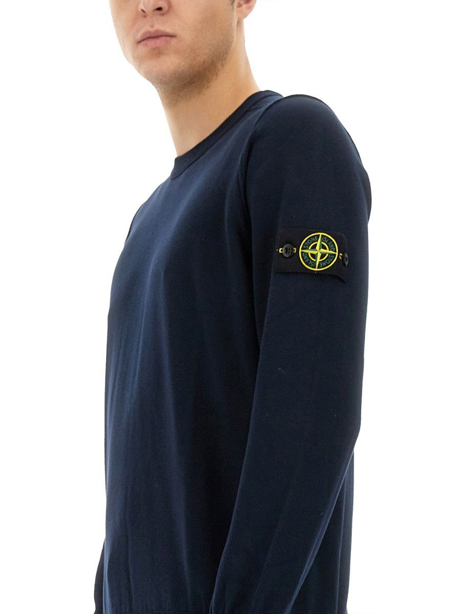 Stone Island STONE ISLAND JERSEY WITH LOGO - BLUE Size US M / EU 48-50 / 2 - 5 Thumbnail