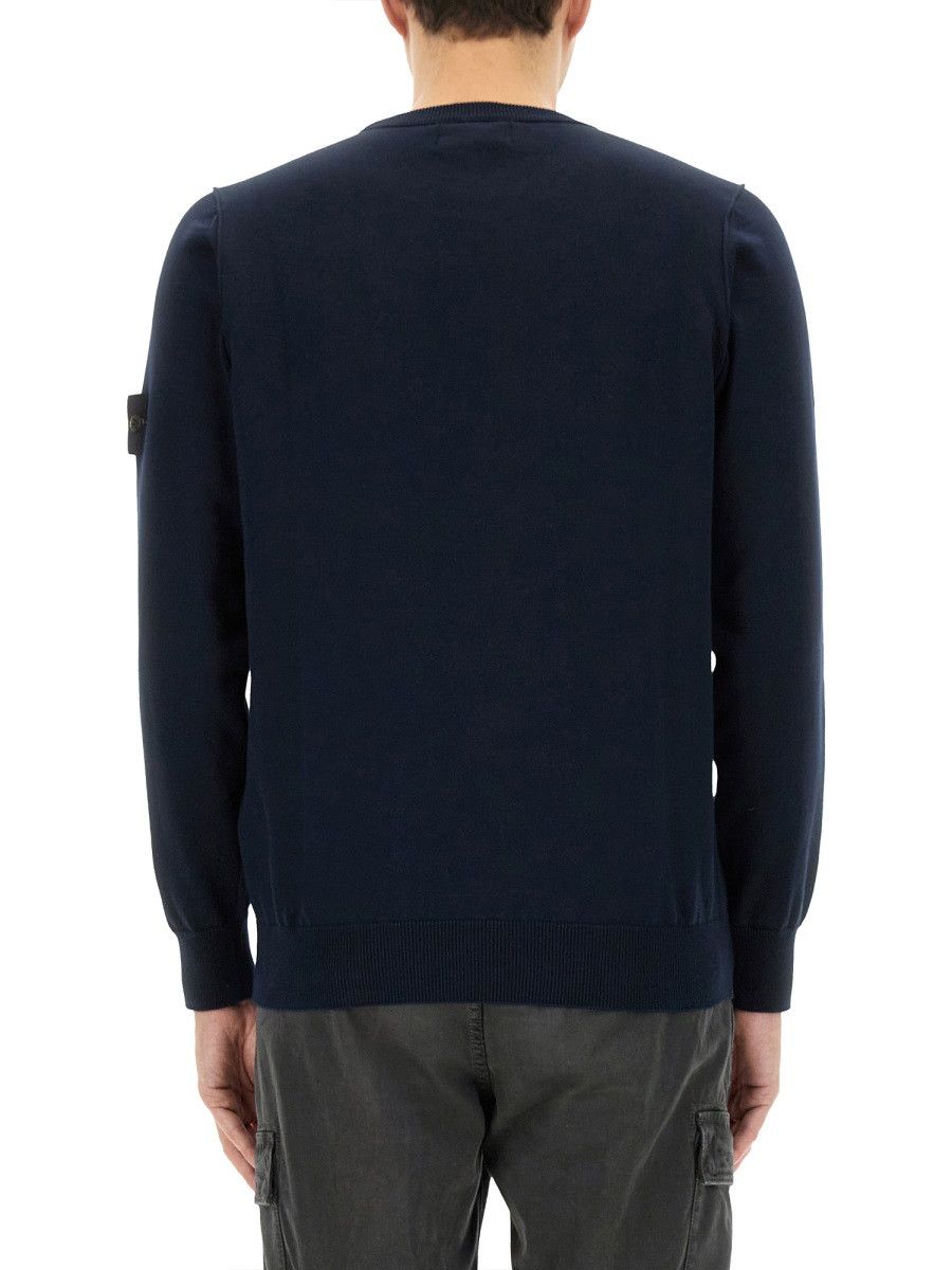 Stone Island STONE ISLAND JERSEY WITH LOGO - BLUE Size US M / EU 48-50 / 2 - 4 Thumbnail