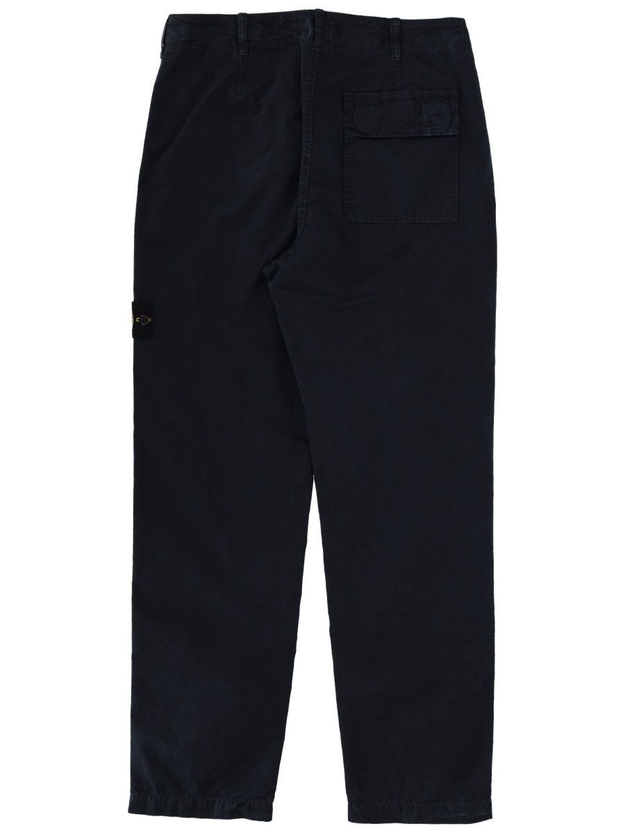 Stone Island STONE ISLAND PANTS WITH LOGO PATCH - BLUE (JEANS 29) Size US 29 - 3 Thumbnail
