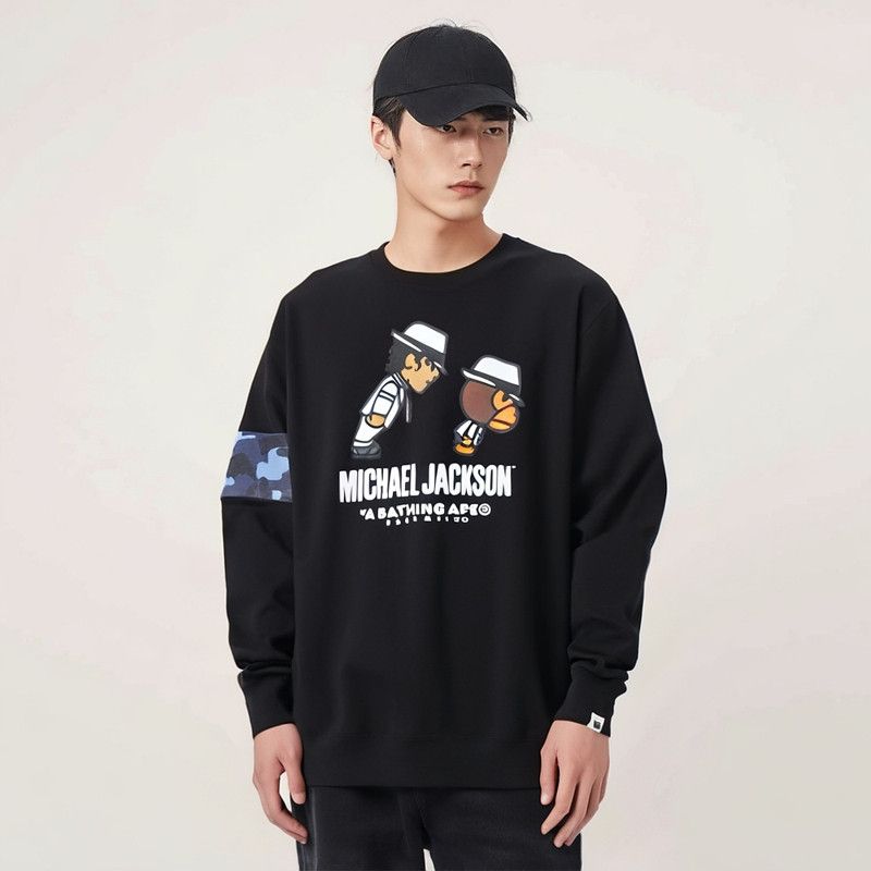 Bape A Bathing Ape x Michael Jackson Graphic Crewneck Sweatshirt Size US XL / EU 56 / 4 - 13 Thumbnail