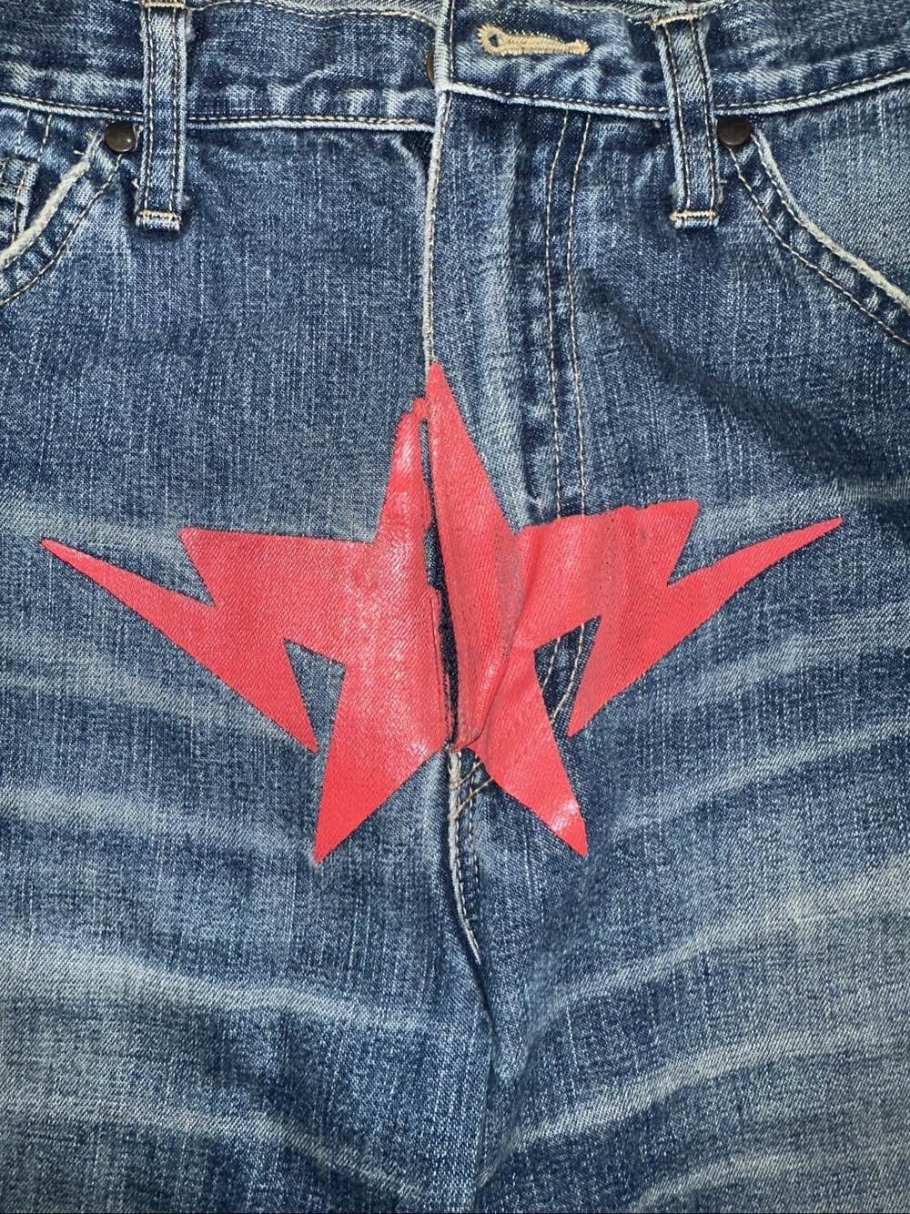 Bape A Bathing Ape Lightning Star Denim Jeans Size M Size US 32 / EU 48 - 10 Thumbnail