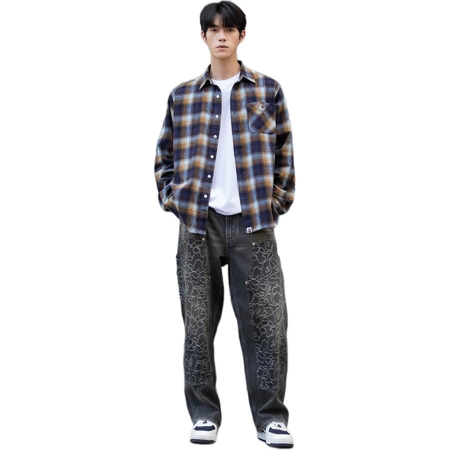 Bape A BATHING APE Plaid Button Up Shirt Size M Size US M / EU 48-50 / 2 - 13 Thumbnail