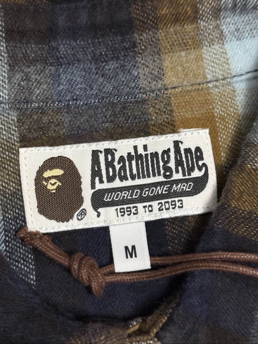 Bape A BATHING APE Plaid Button Up Shirt Size M Size US M / EU 48-50 / 2 - 3 Thumbnail