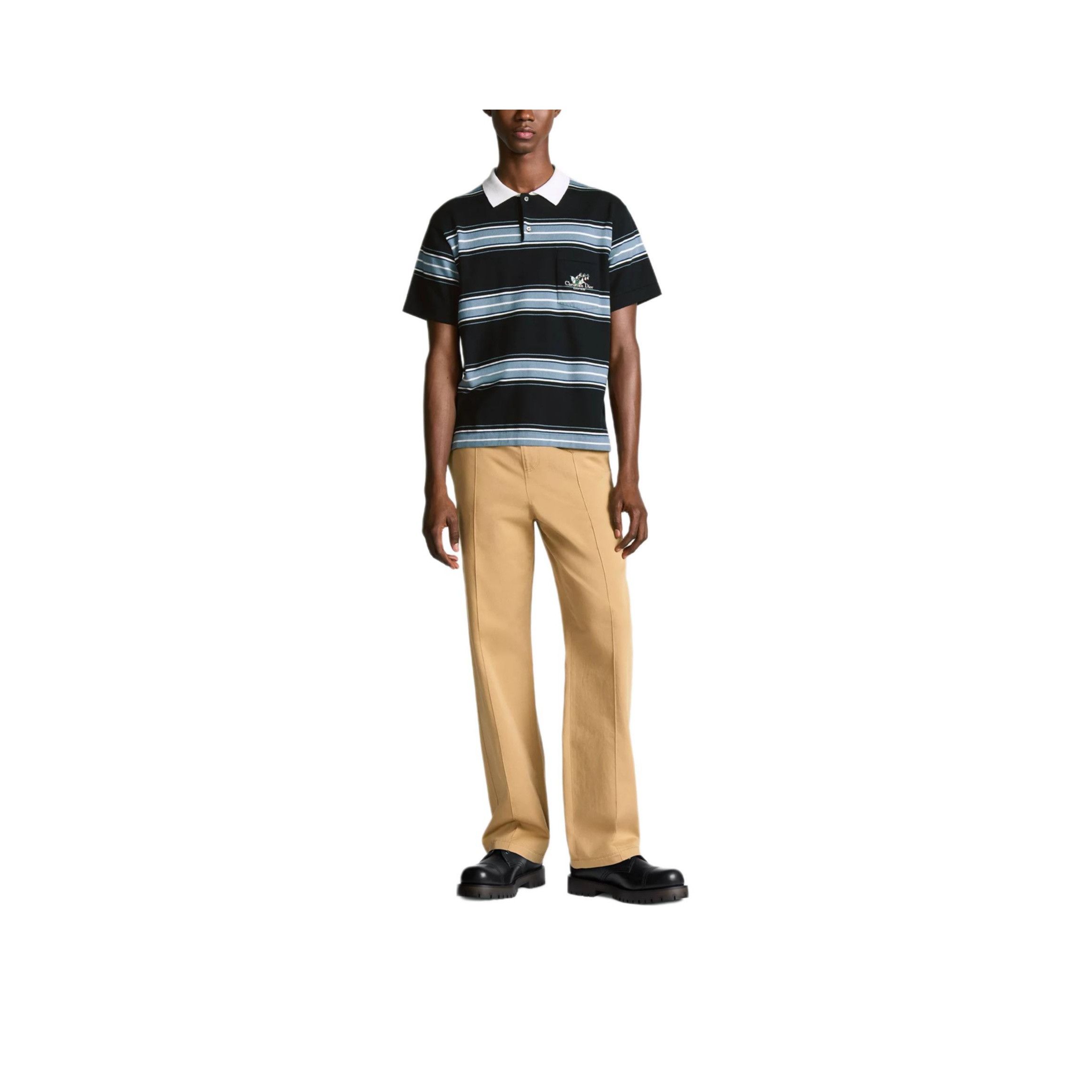 Dior Dior Lily of the Valley Striped Polo Size M Size US M / EU 48-50 / 2 - 6 Thumbnail