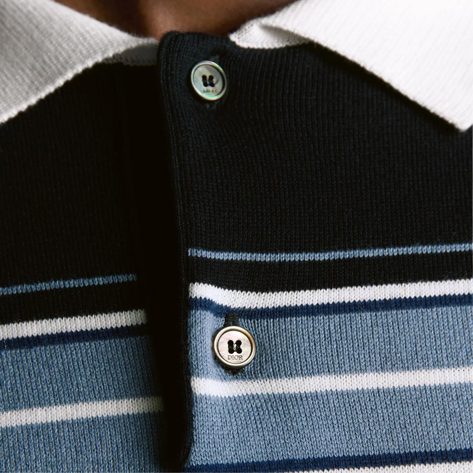Dior Dior Lily of the Valley Striped Polo Size M Size US M / EU 48-50 / 2 - 8 Thumbnail