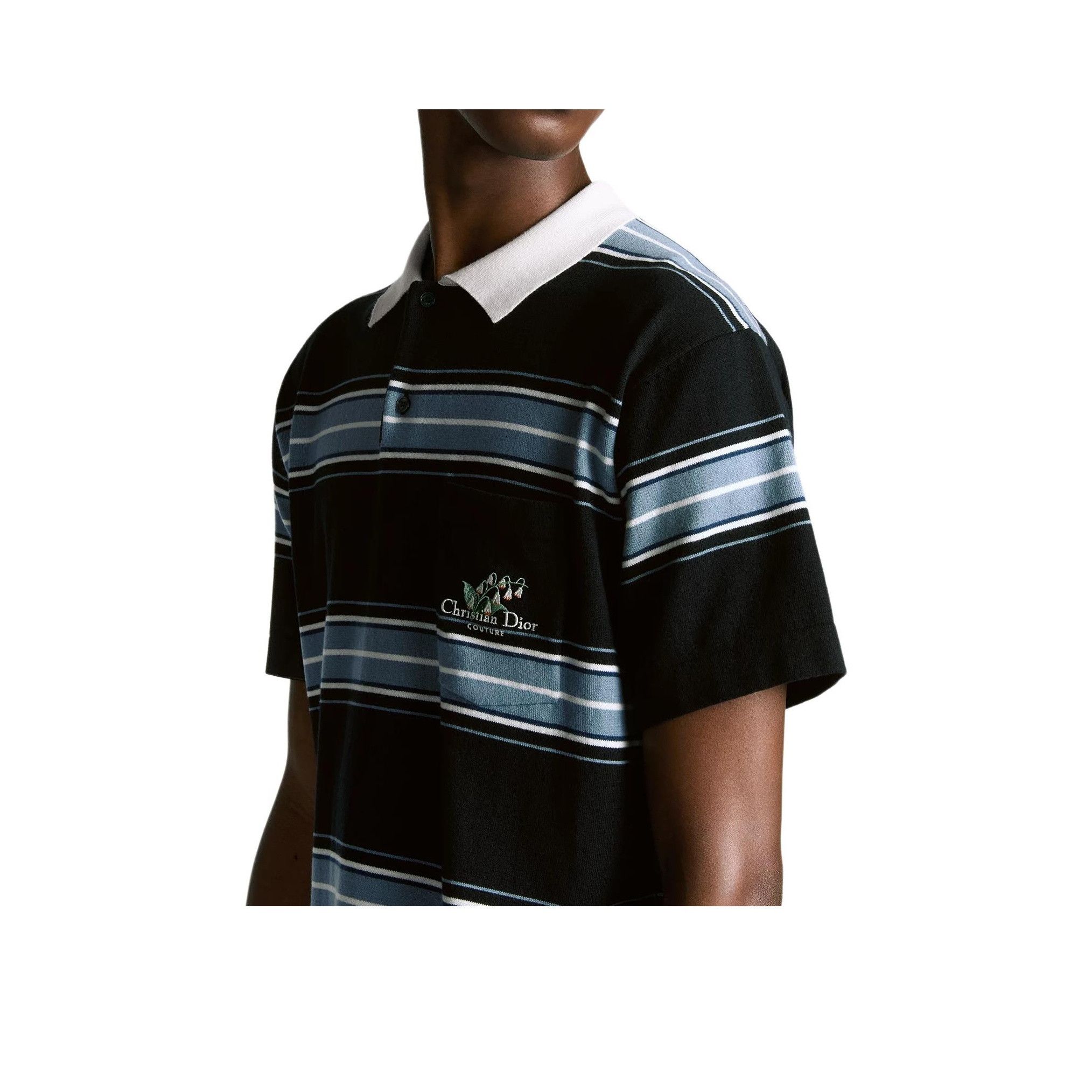 Dior Dior Lily of the Valley Striped Polo Size M Size US M / EU 48-50 / 2 - 7 Thumbnail
