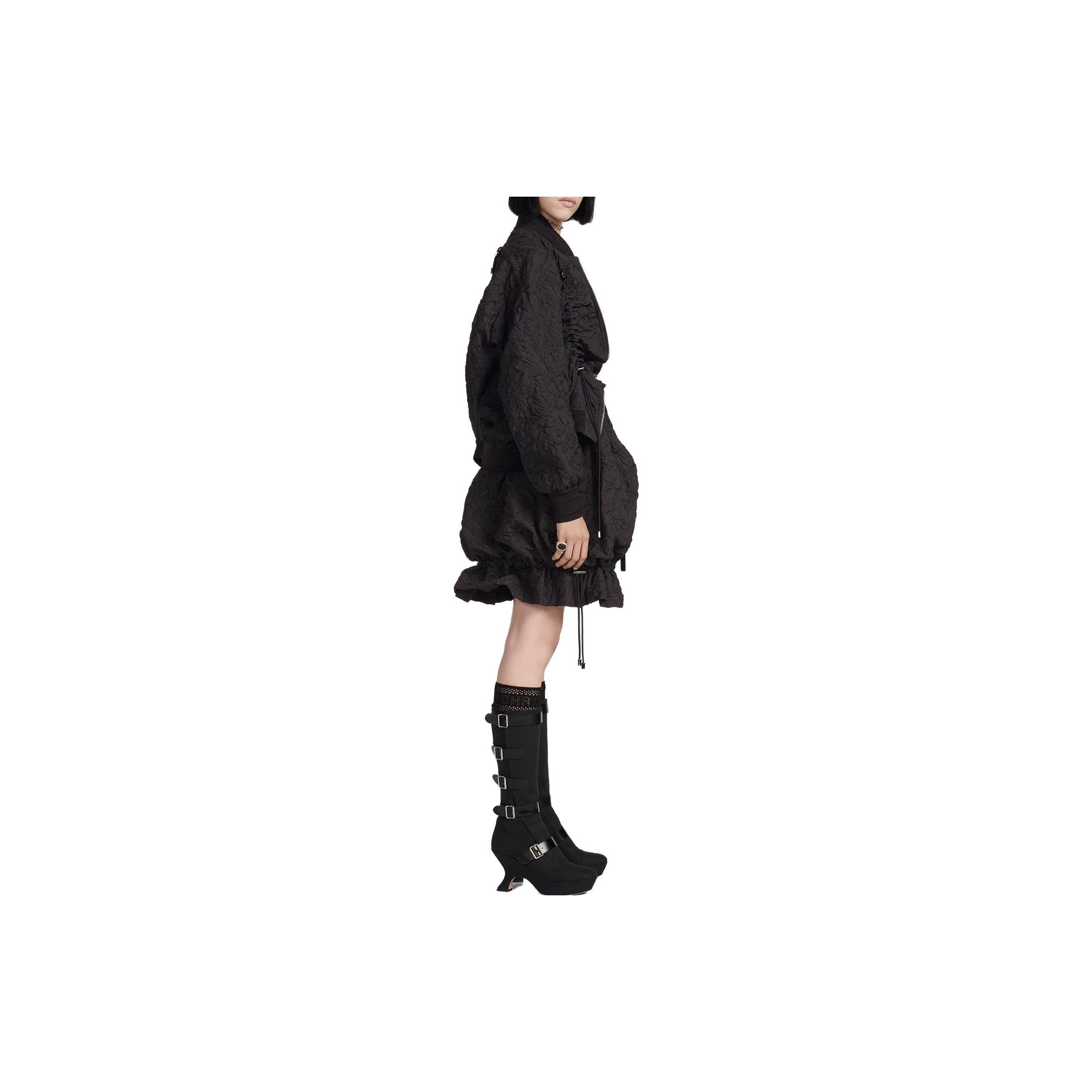Dior Dior Black Textured Zip-Up Jacket Size XS Size XS / US 0-2 / IT 36-38 - 8 Thumbnail