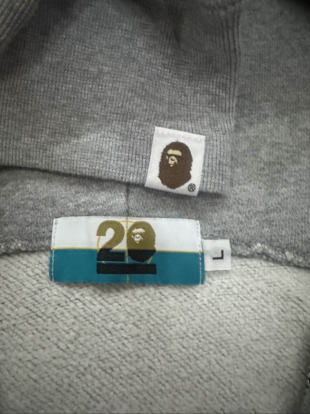 Bape A Bathing Ape Purple Camo Shark Full Zip Hoodie Size L Size US L / EU 52-54 / 3 - 3 Thumbnail