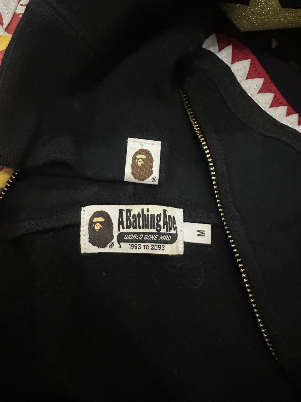 Bape A BATHING APE Shark Full Zip Hoodie Size M Size US M / EU 48-50 / 2 - 3 Thumbnail