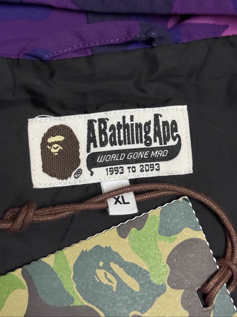 Bape A BATHING APE Purple Camo Shark Jacket Size XL Size US XL / EU 56 / 4 - 3 Thumbnail
