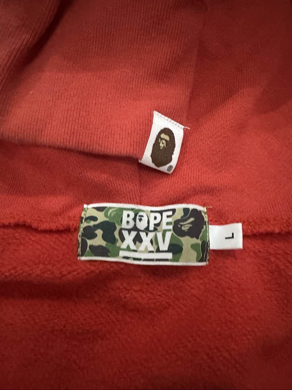 Bape A Bathing Ape XXV Logo Zip Hoodie Size L Size US L / EU 52-54 / 3 - 3 Thumbnail