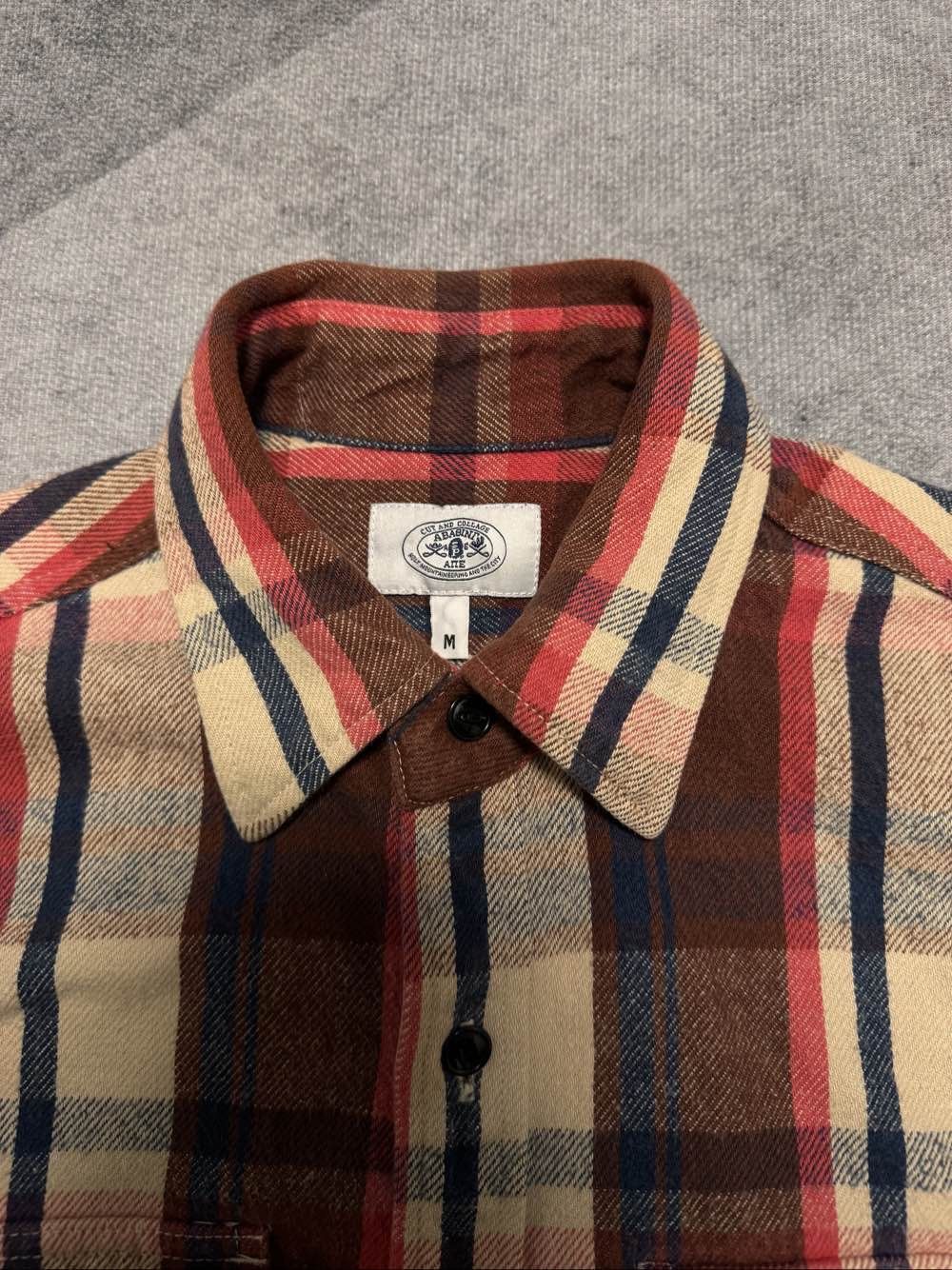 Bape A BATHING APE Plaid Flannel Shirt Size M Size US M / EU 48-50 / 2 - 3 Thumbnail