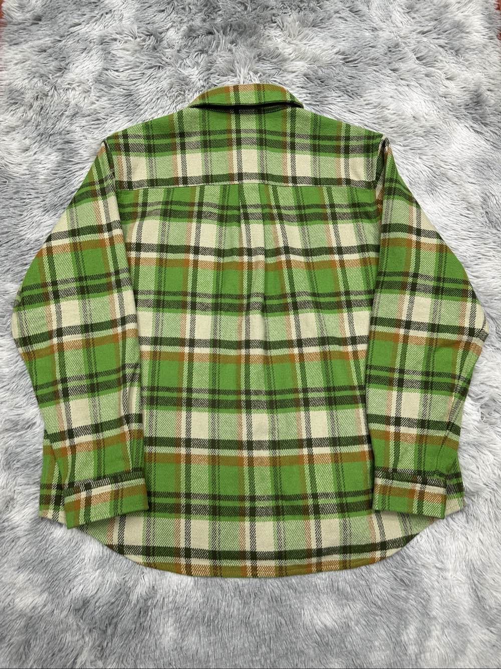Bape A BATHING APE Green Plaid Shirt Size XXL Size US XXL / EU 58 / 5 - 2 Thumbnail