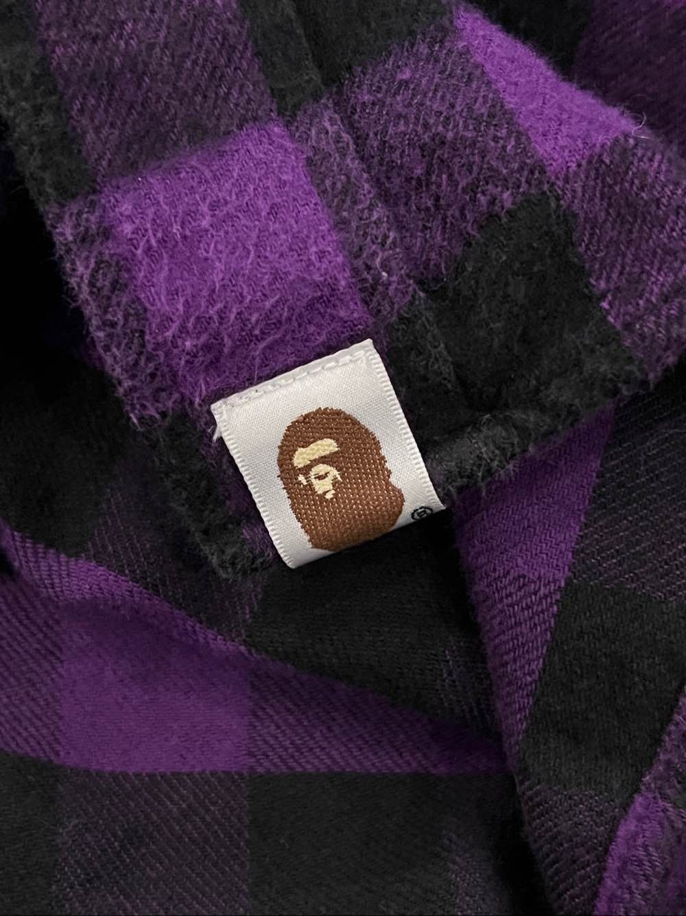 Bape A Bathing Ape Purple Plaid Flannel Shirt Size S Size US S / EU 44-46 / 1 - 11 Thumbnail