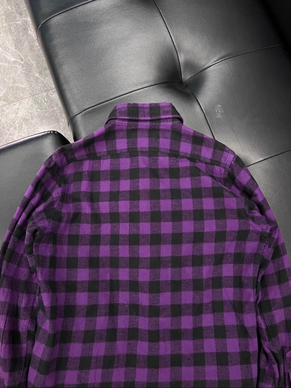 Bape A Bathing Ape Purple Plaid Flannel Shirt Size S Size US S / EU 44-46 / 1 - 10 Thumbnail