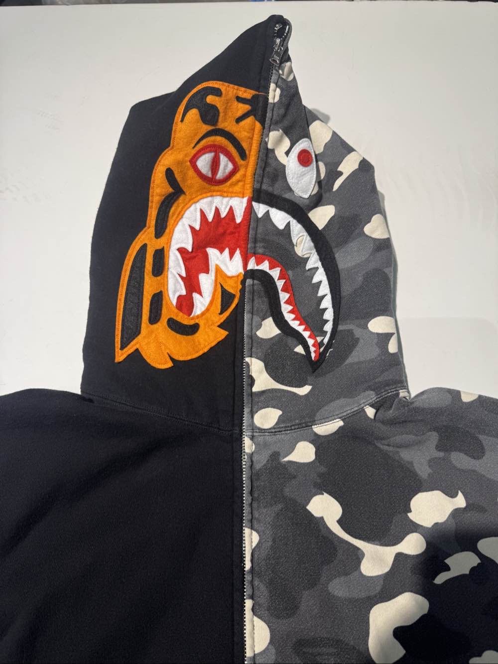 Bape A Bathing Ape Camo Shark Tiger Full Zip Hoodie Size XXL Size US XXL / EU 58 / 5 - 6 Thumbnail