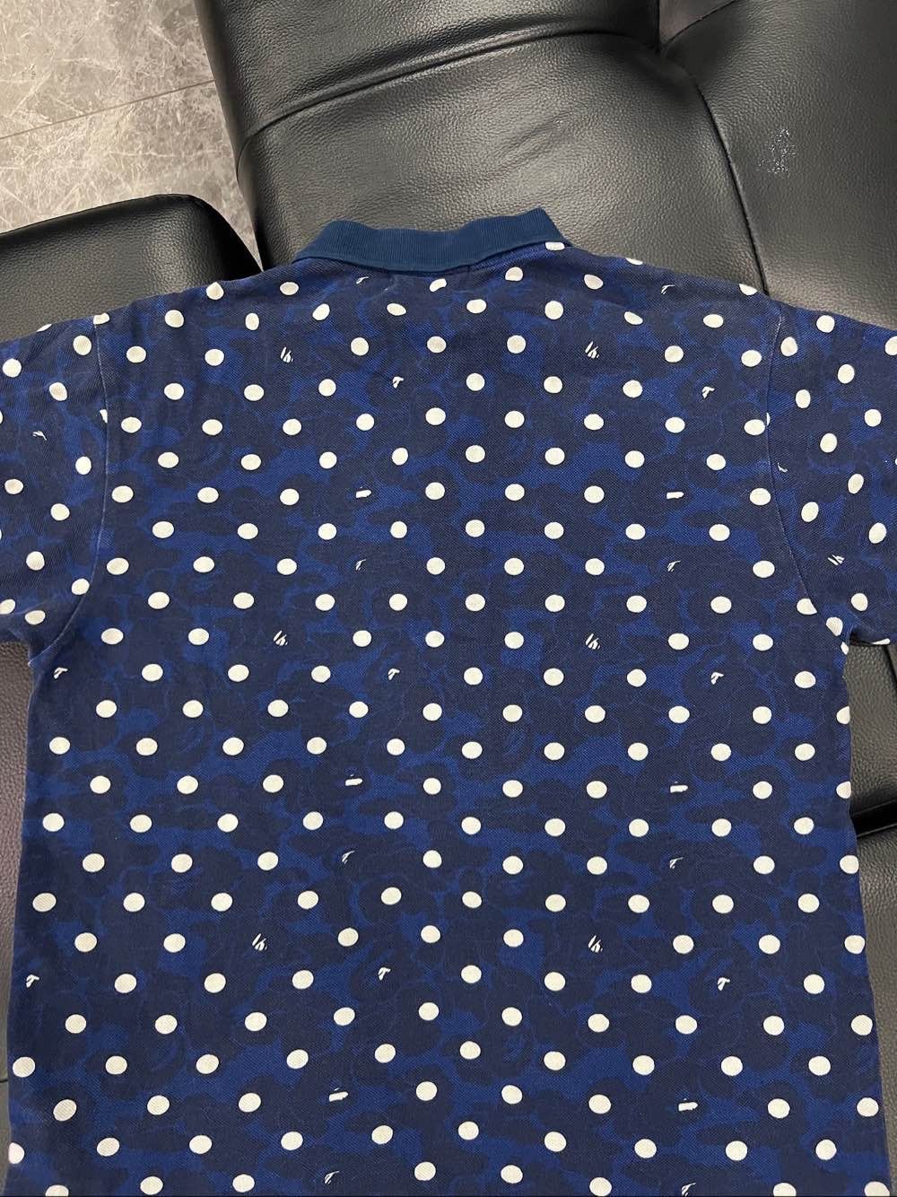Bape A Bathing Ape Blue Camo Polka Dot Polo Size L Size L / US 10 / IT 46 - 7 Thumbnail