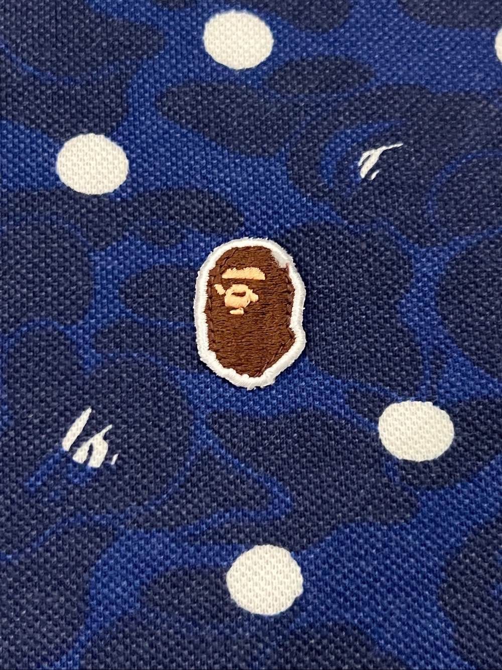 Bape A Bathing Ape Blue Camo Polka Dot Polo Size L Size L / US 10 / IT 46 - 9 Thumbnail