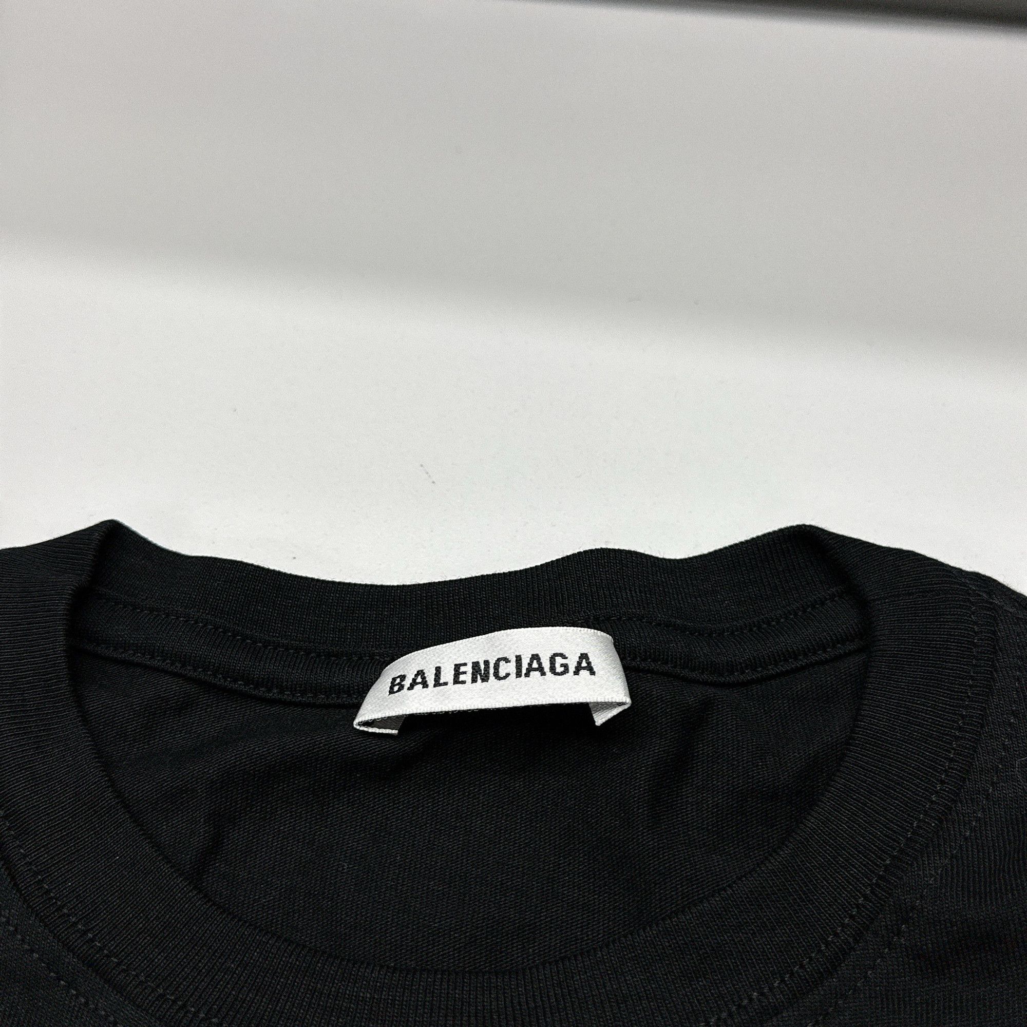 Balenciaga Balenciaga Logo Long Sleeve T-Shirt Size L Size US L / EU 52-54 / 3 - 4 Thumbnail