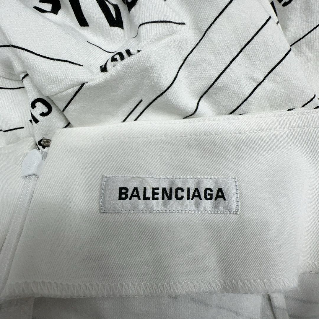 Balenciaga Balenciaga Logo Print Midi Skirt Size 36 Size 25" / US 0 / IT 36 - 3 Thumbnail