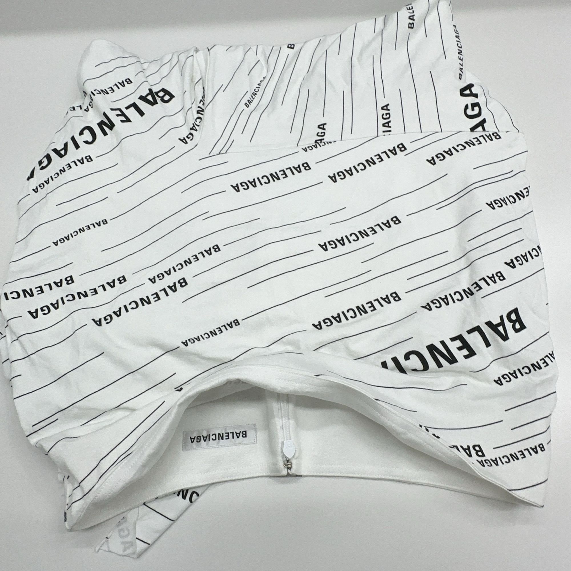Balenciaga Balenciaga Logo Print Midi Skirt Size 36 Size 25" / US 0 / IT 36 - 6 Thumbnail