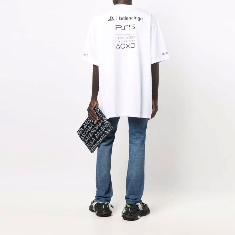 Balenciaga Balenciaga x PlayStation Logo T-Shirt Size XS Size US XS / EU 42 / 0 - 9 Thumbnail