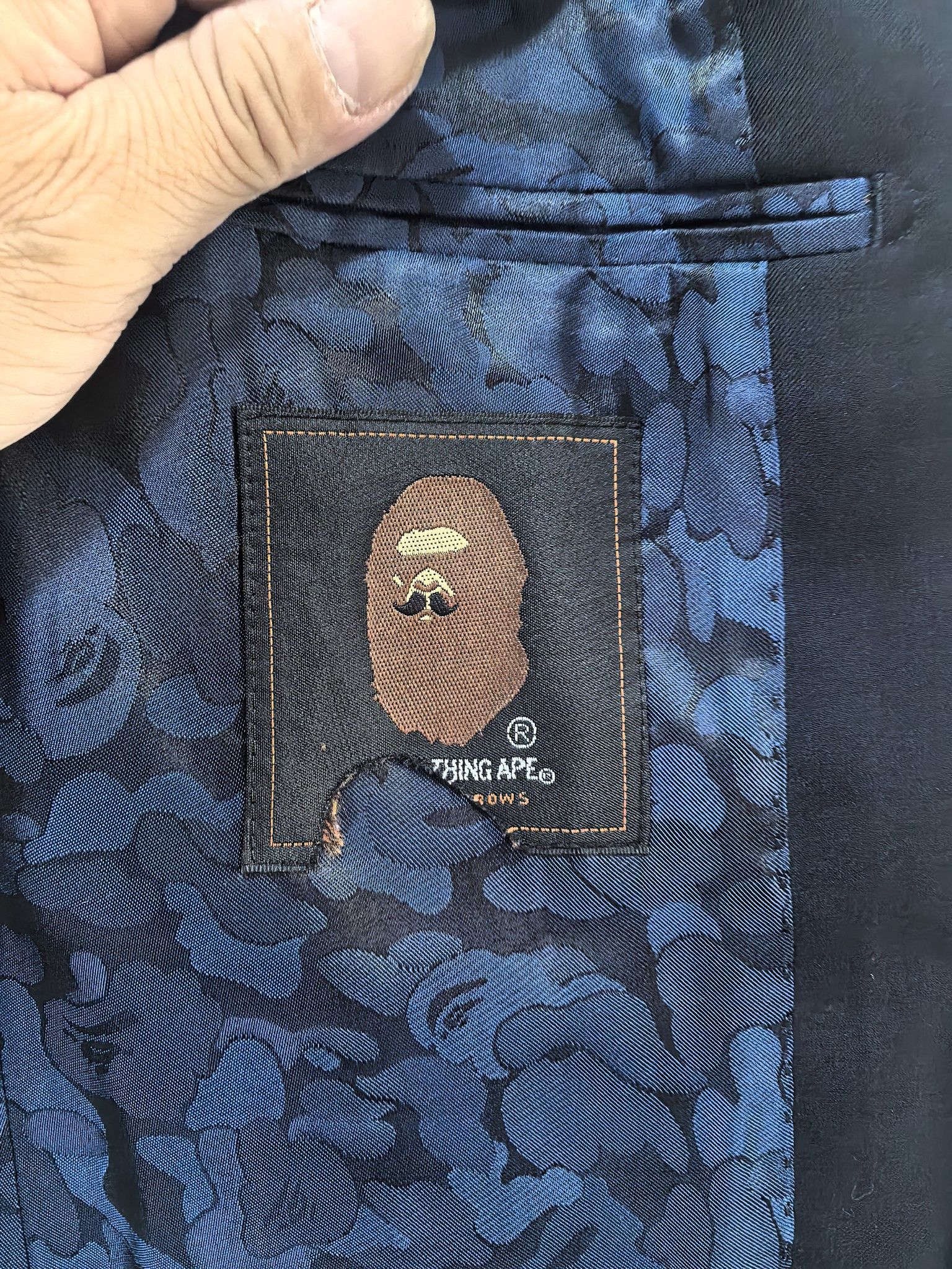Bape A Bathing Ape Camo Lining Blazer Size 36R Size 36R - 3 Thumbnail