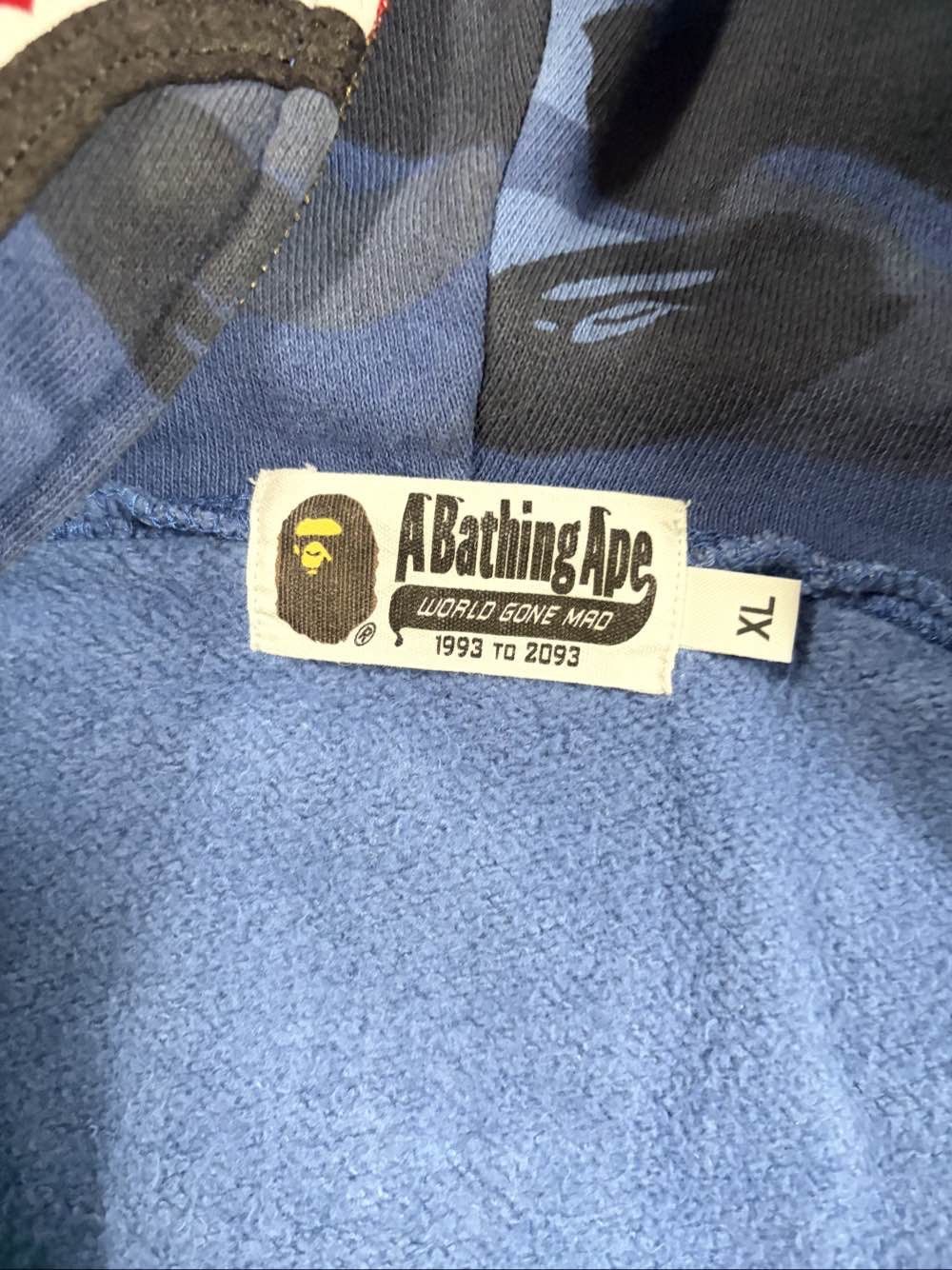 Bape A Bathing Ape x PSG Camo Shark Full Zip Hoodie XL Size US XL / EU 56 / 4 - 3 Thumbnail