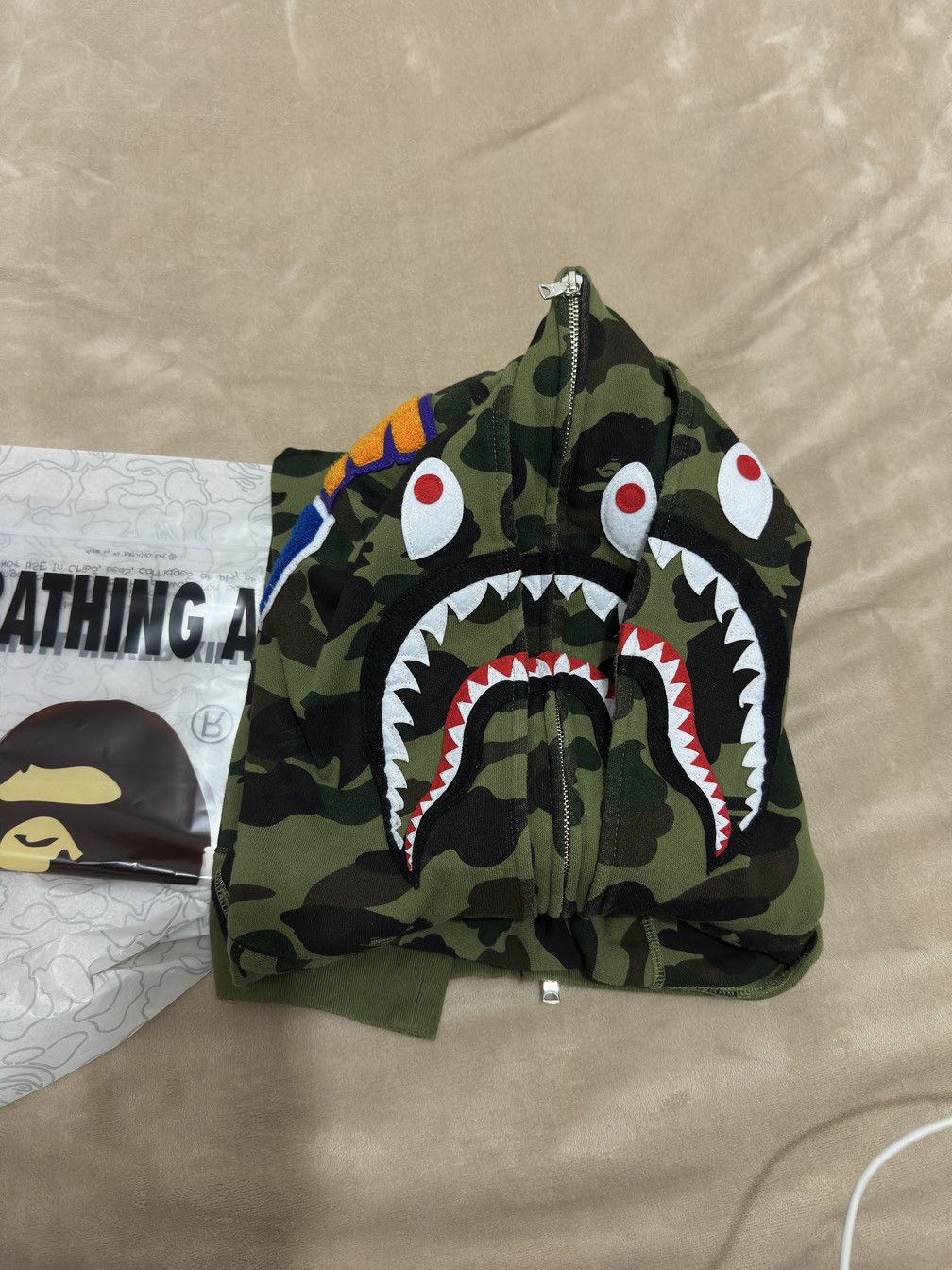 Bape A Bathing Ape Camo Shark Hoodie Size XXL Size US XXL / EU 58 / 5 - 9 Thumbnail