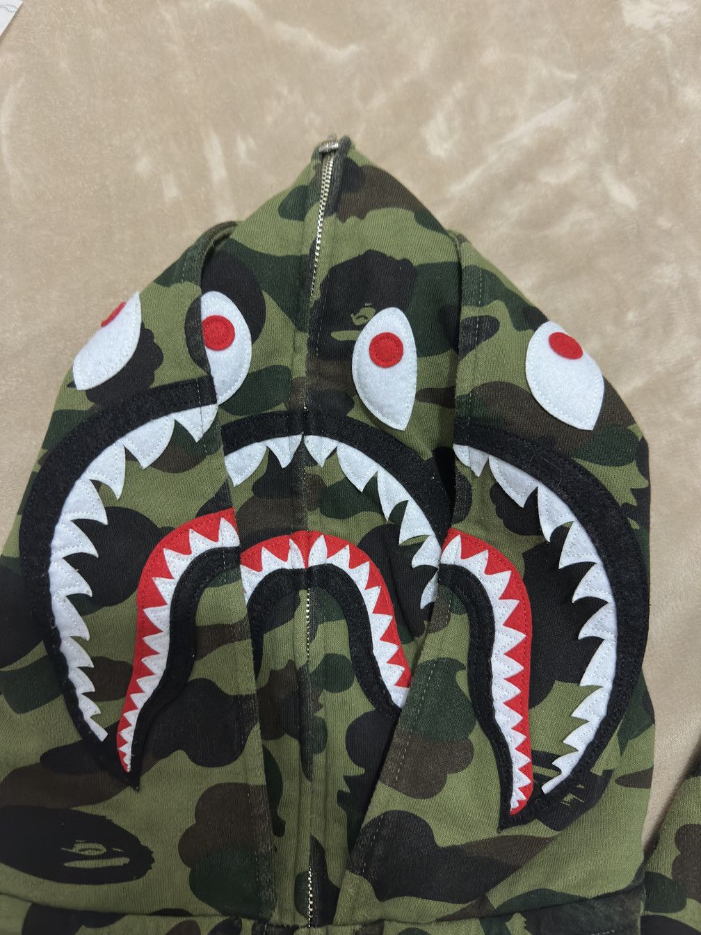 Bape A Bathing Ape Camo Shark Hoodie Size XXL Size US XXL / EU 58 / 5 - 8 Thumbnail
