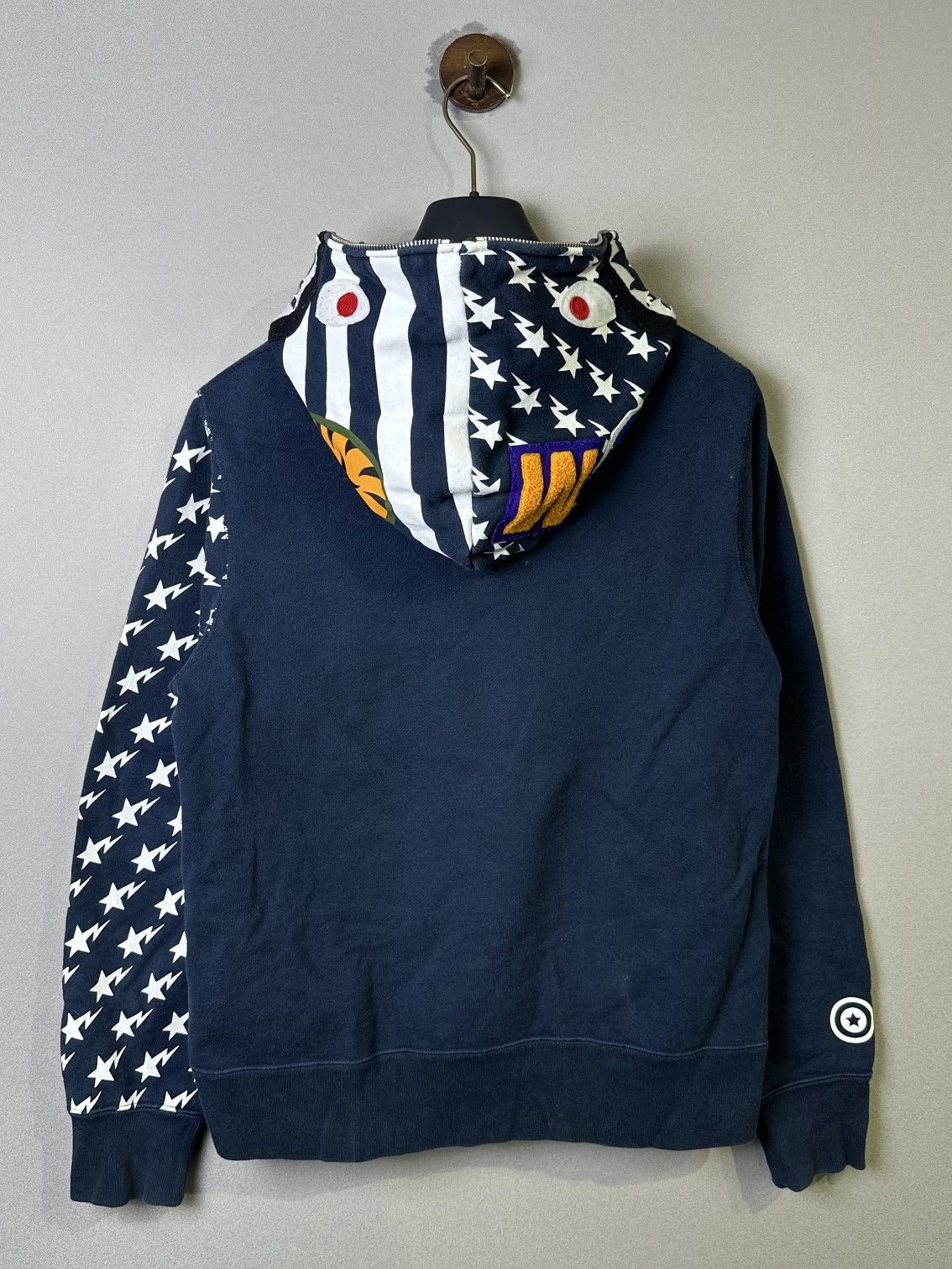 Bape A BATHING APE Star Pattern Full Zip Hoodie M Size US M / EU 48-50 / 2 - 2 Thumbnail