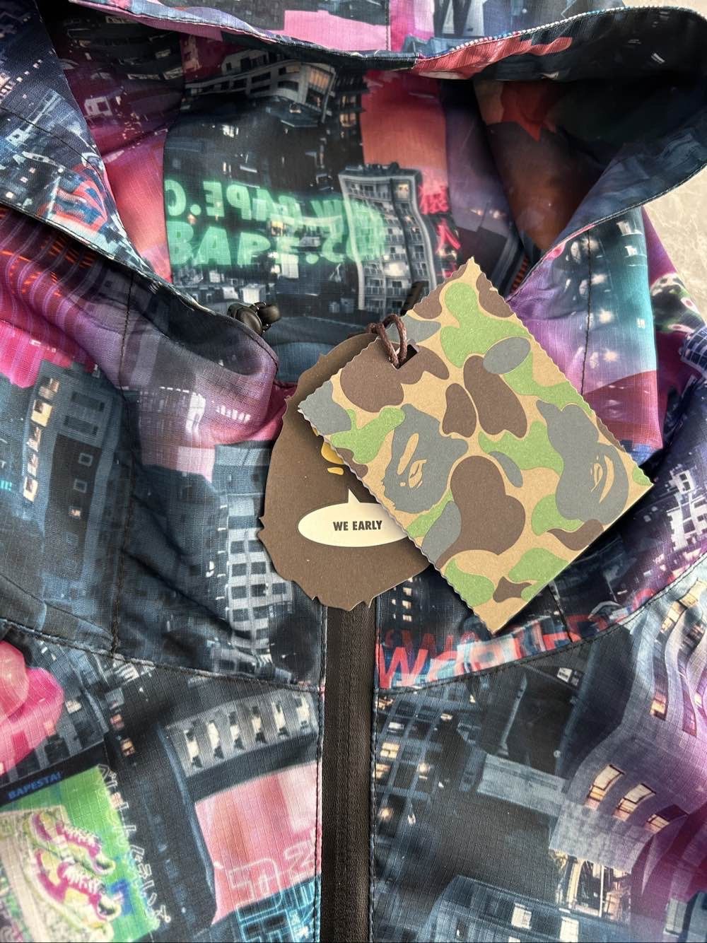 Bape A Bathing Ape City Print Light Jacket Size L Size US L / EU 52-54 / 3 - 5 Thumbnail