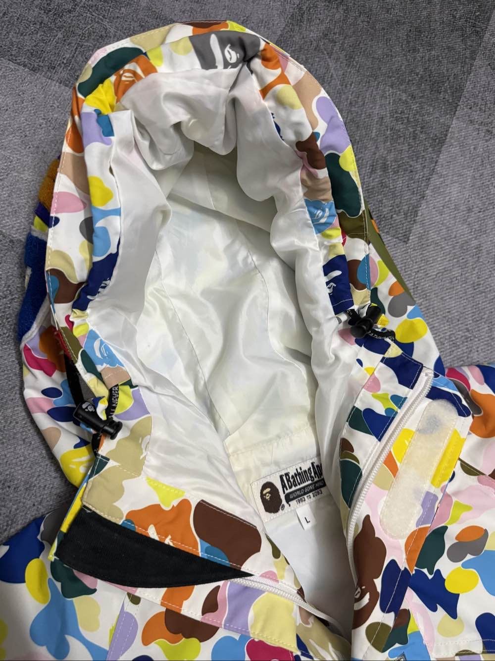 Bape A Bathing Ape Multi-Color Camo Shark Jacket Size L Size US L / EU 52-54 / 3 - 6 Thumbnail