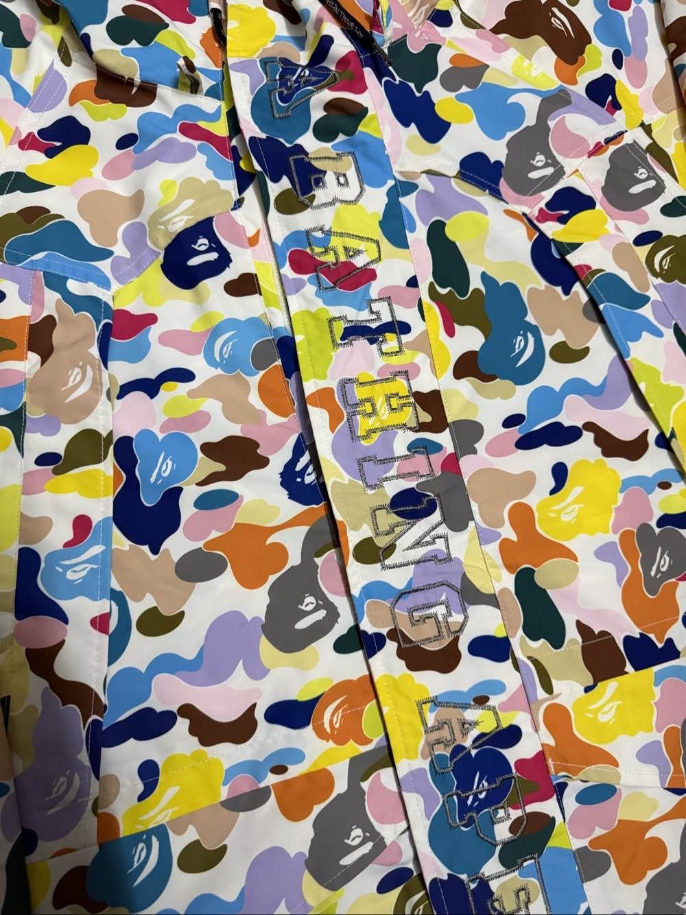 Bape A Bathing Ape Multi-Color Camo Shark Jacket Size L Size US L / EU 52-54 / 3 - 5 Thumbnail