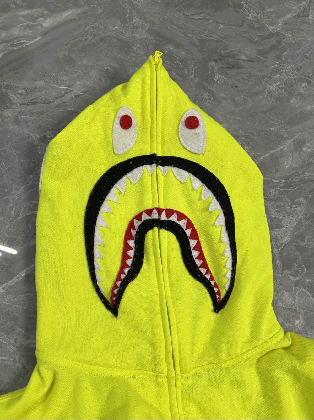 Bape A Bathing Ape Neon Shark Full Zip Hoodie Size XL Size US XL / EU 56 / 4 - 15 Thumbnail