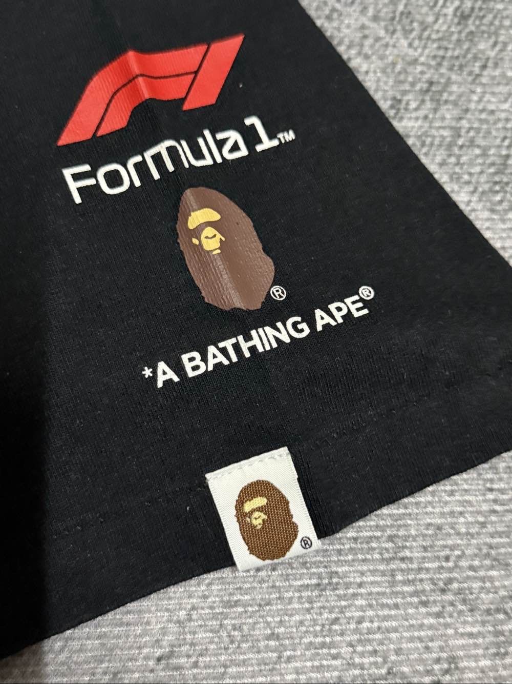 Bape A Bathing Ape x F1 1000 Logo T-Shirt Size S Size US S / EU 44-46 / 1 - 7 Thumbnail