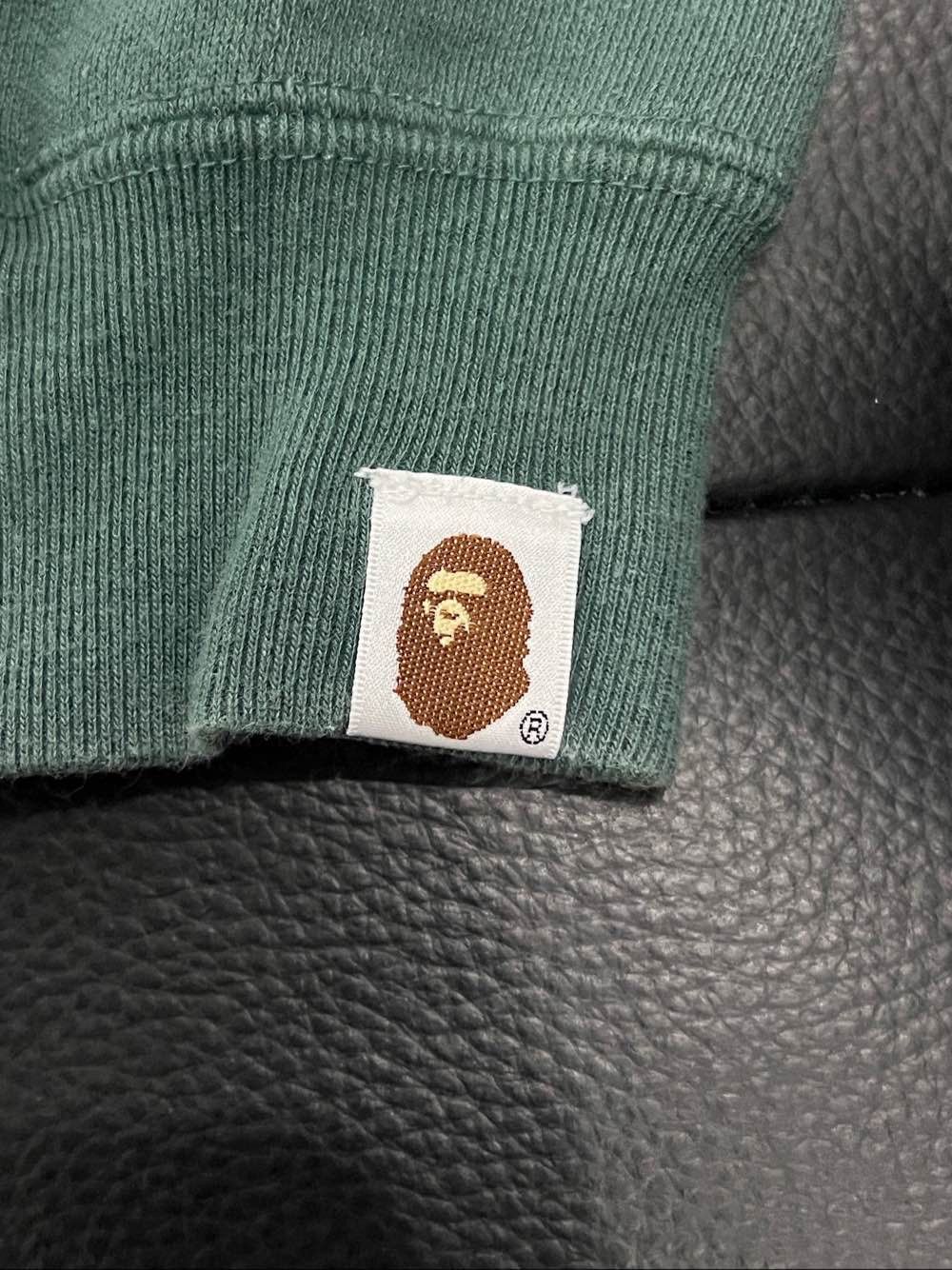 Bape A BATHING APE Green Logo Hoodie Size S Size US S / EU 44-46 / 1 - 12 Thumbnail