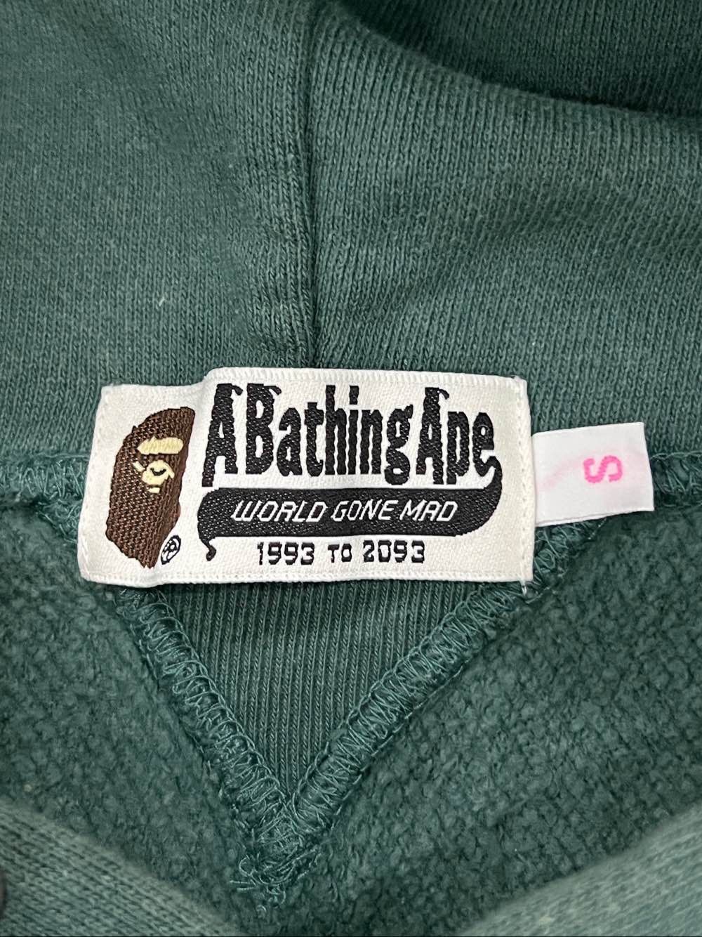 Bape A BATHING APE Green Logo Hoodie Size S Size US S / EU 44-46 / 1 - 3 Thumbnail