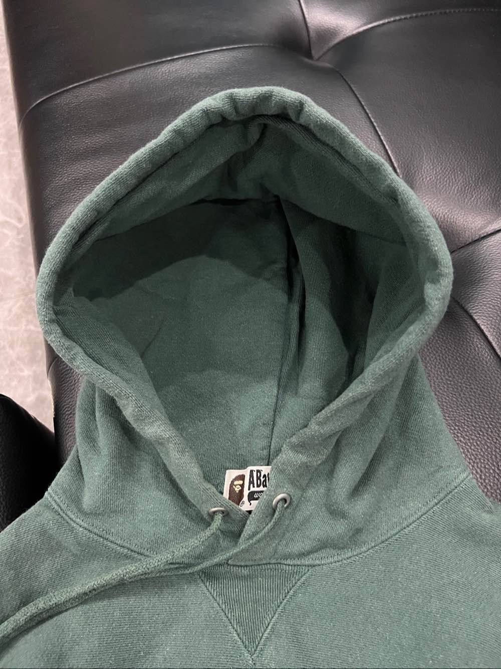 Bape A BATHING APE Green Logo Hoodie Size S Size US S / EU 44-46 / 1 - 8 Thumbnail