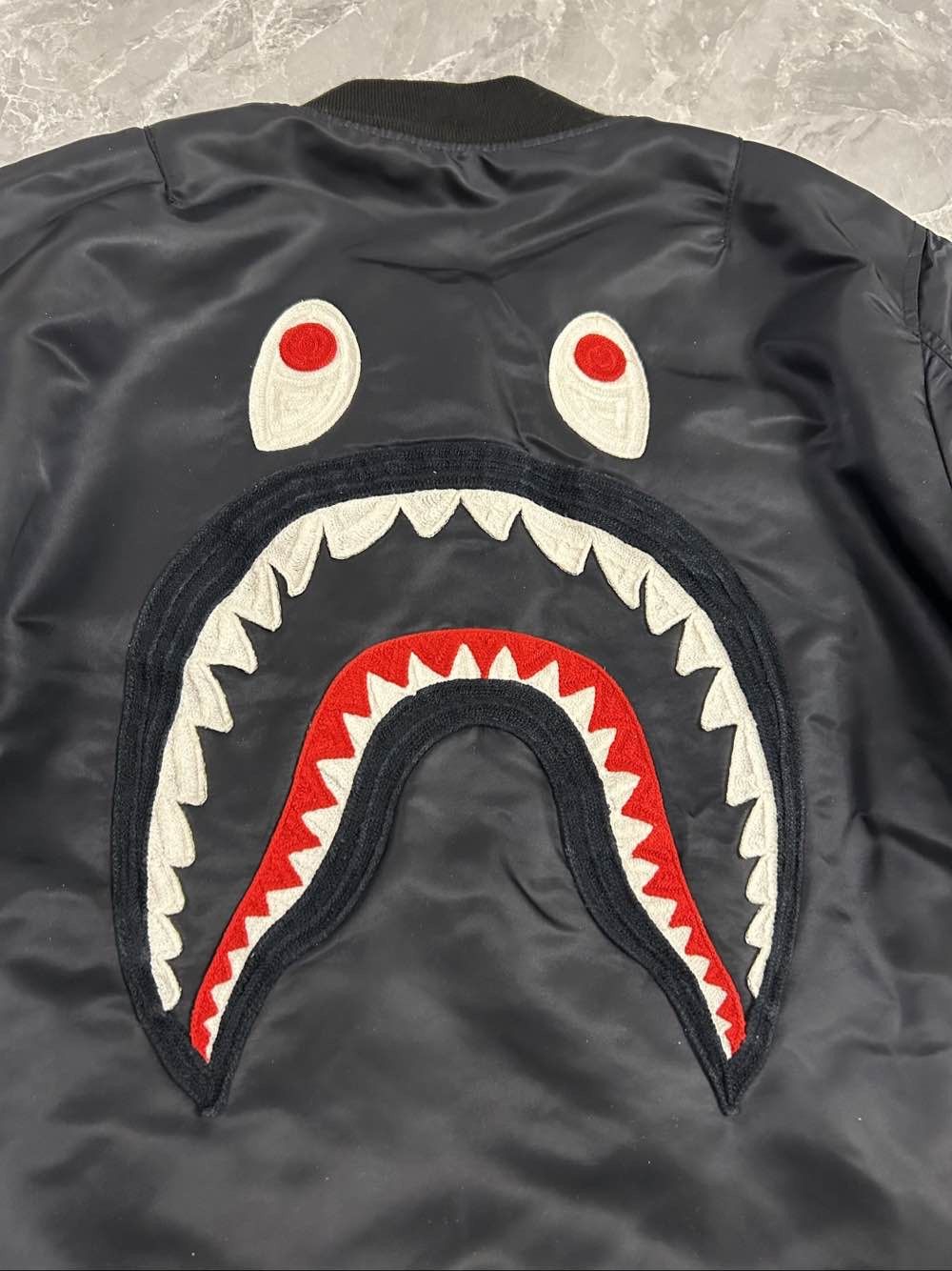 Bape A Bathing Ape Shark Bomber Jacket Size L Size US L / EU 52-54 / 3 - 8 Thumbnail