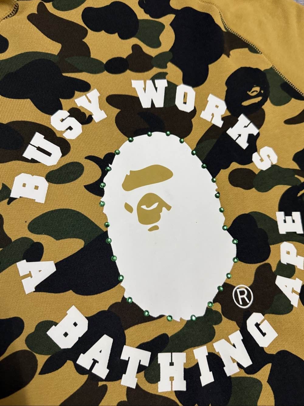 Bape A Bathing Ape Camo Crystal Zip Hoodie XL Size US XL / EU 56 / 4 - 12 Thumbnail
