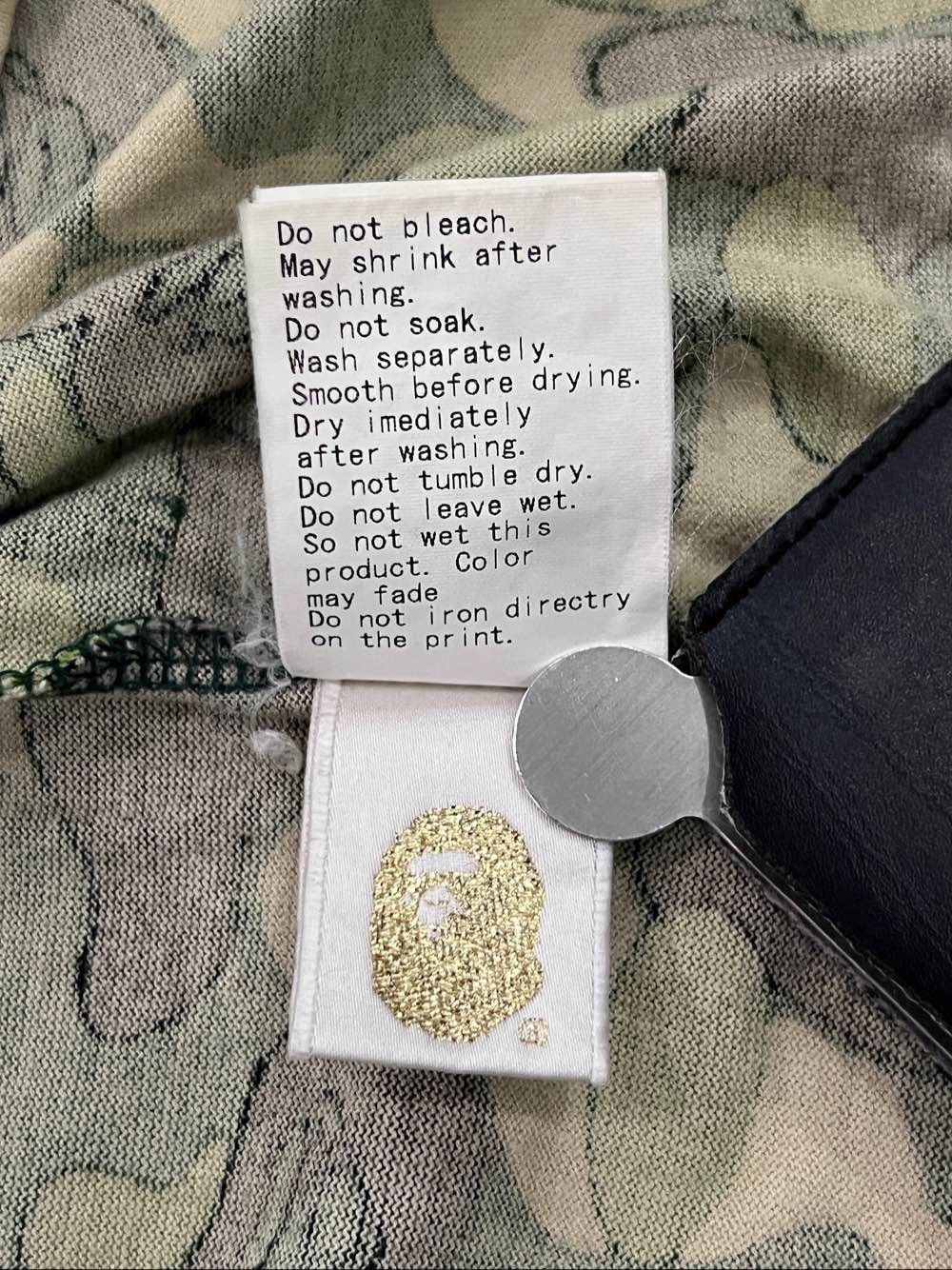 Bape A Bathing Ape Green Camo T-Shirt Size M Size US M / EU 48-50 / 2 - 7 Thumbnail