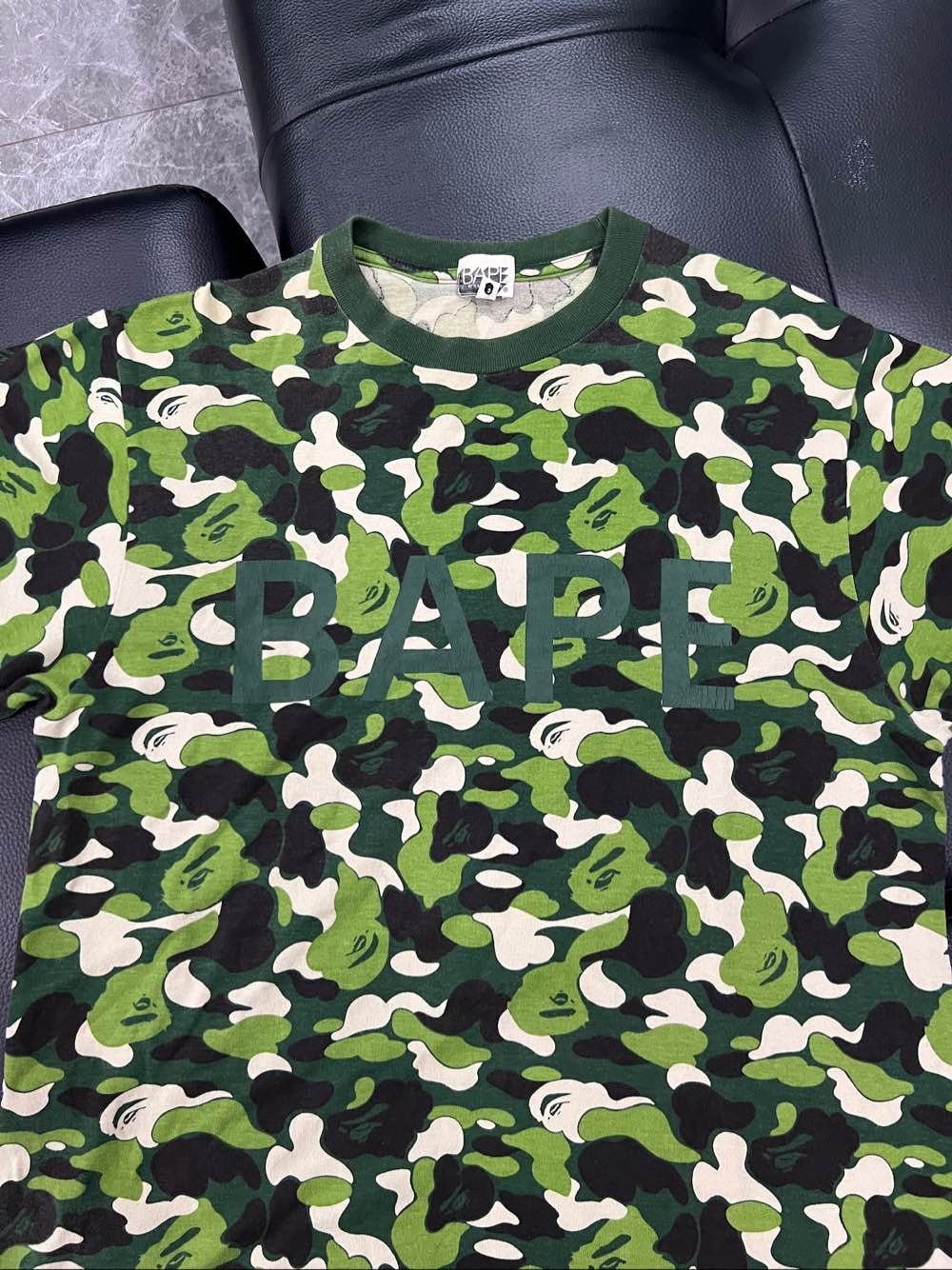 Bape A Bathing Ape Green Camo T-Shirt Size M Size US M / EU 48-50 / 2 - 6 Thumbnail